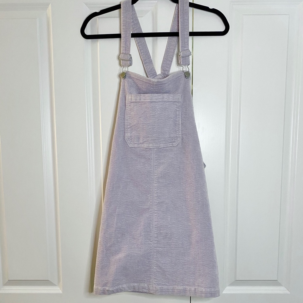 lavender overall dress. worn only once/twice
